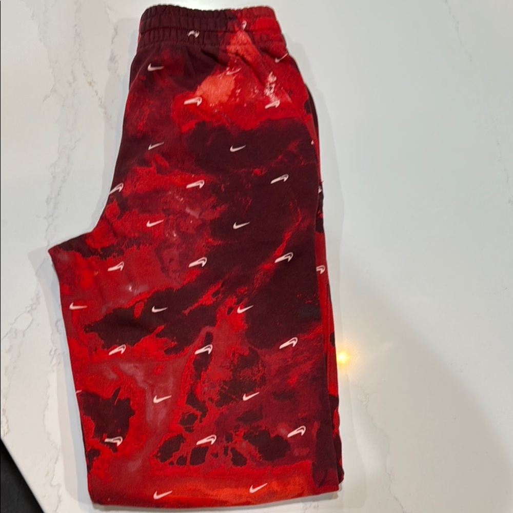Nike Red Tie-Dye Joggers